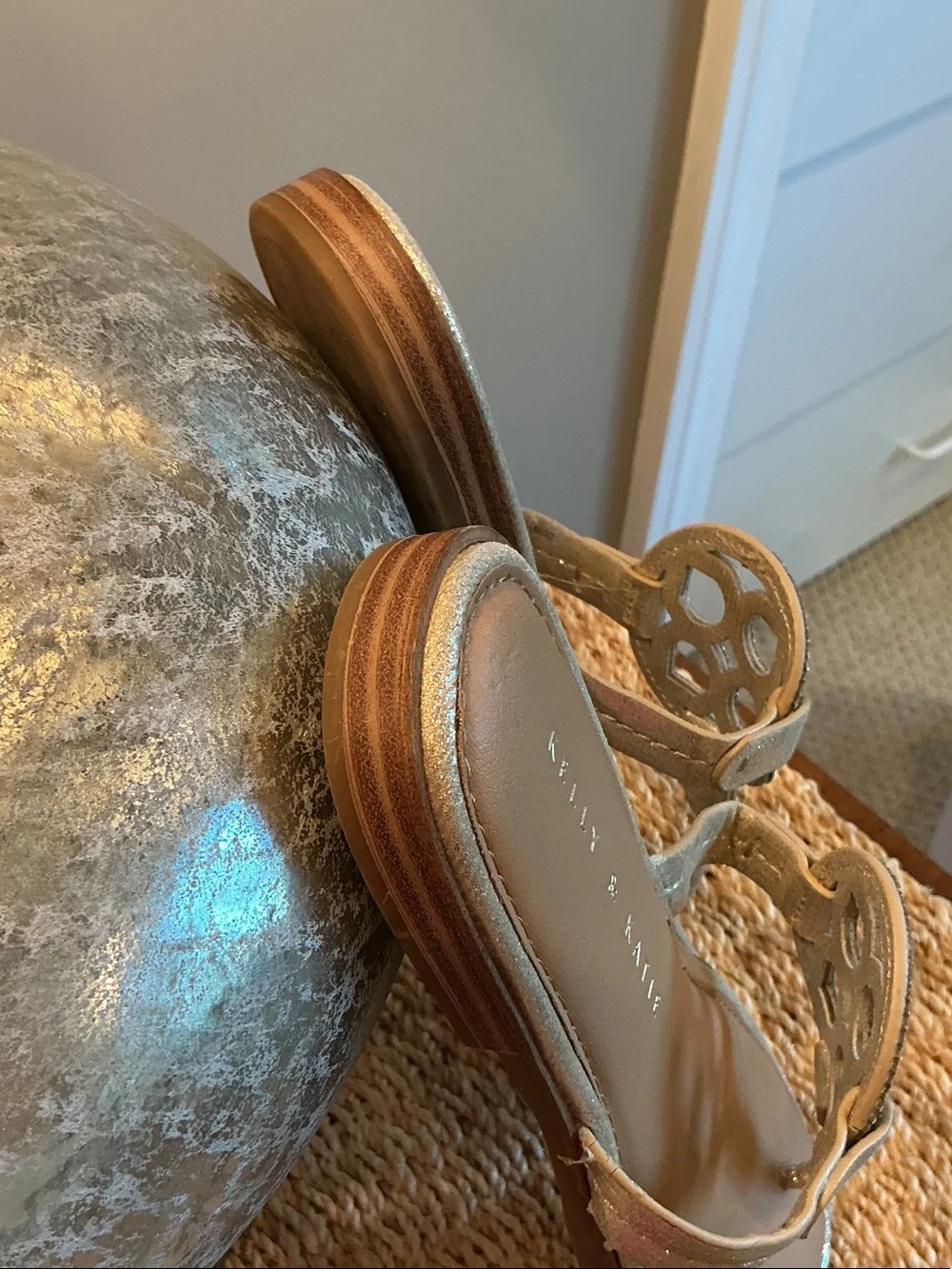 Kelly & Katie metallic gold